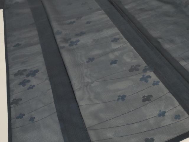 平和屋着物*夏物 小紋 紗 舞花文 正絹 逸品 AABG9090jd