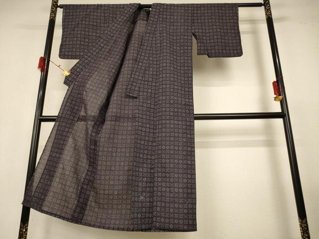 平和屋着物*夏物 小紋 幾何学文様 AABG9091jd