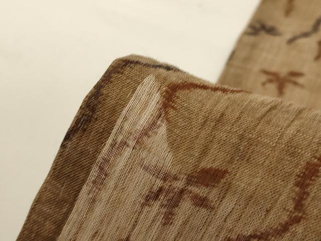 平和屋着物*夏物 小千谷ちぢみ 笹文 麻 逸品 AABG9102jd