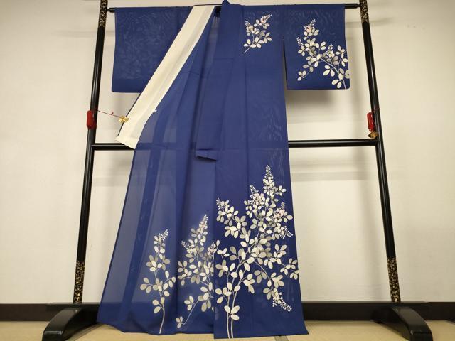 平和屋着物*夏物 訪問着 絽 草花文 大丸扱い 正絹 逸品 AABG9107jd
