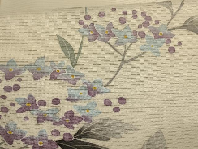平和屋着物*夏物 訪問着 絽 手描き 紫陽花 暈し染め 銀彩 さんび謹製 洗える着物 AABG9111jd