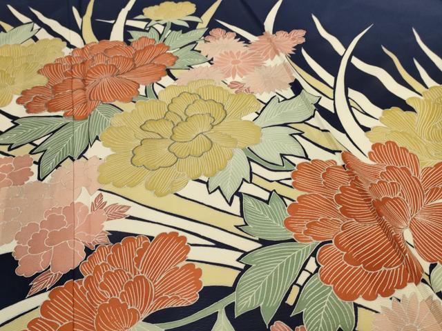 平和屋着物*夏物 色留袖 絽 草花文 反端付き 正絹 逸品 AABG9125jd