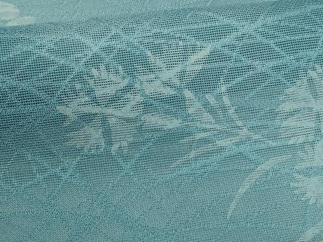 平和屋着物*夏物 小紋 紗 草花文 暈し染め 正絹 逸品 AABG9126jd