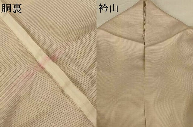 平和屋着物*夏物 訪問着 絽 舞桜文 金銀彩 正絹 逸品 AABG9128jd