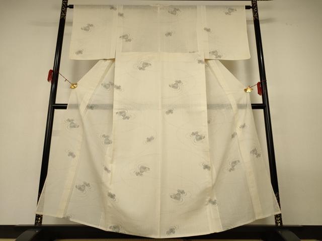 平和屋着物*夏物 紗紬 鴛鴦文 正絹 逸品 AABG9134jd