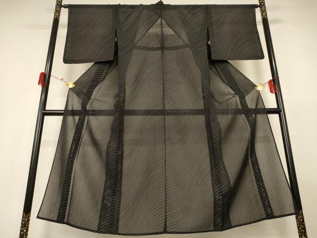 平和屋着物*夏物 紗紬 霞文 反端付き 正絹 逸品 AABG9140jd