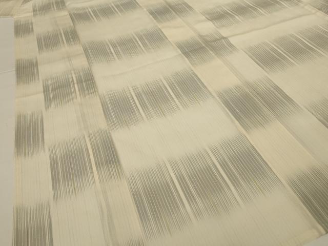 平和屋着物*夏物 明石ちぢみ 紗 横段文 暈し染め 正絹 逸品 AABG9156jd