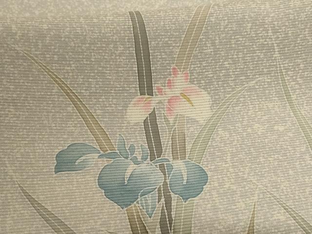 平和屋着物*夏物 訪問着 絽 流水草花文 暈し染め 正絹 逸品 AABG9159jd