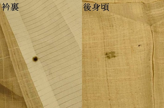 平和屋着物*夏物 生紬 風景文 正絹 逸品 AABG9165jd