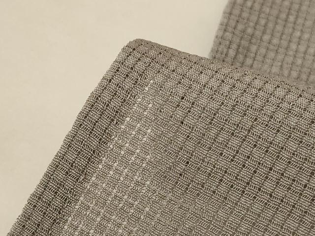 平和屋着物*夏物 訪問着 紗 刺繍 色紙草花文 正絹 逸品 AABG9174jd