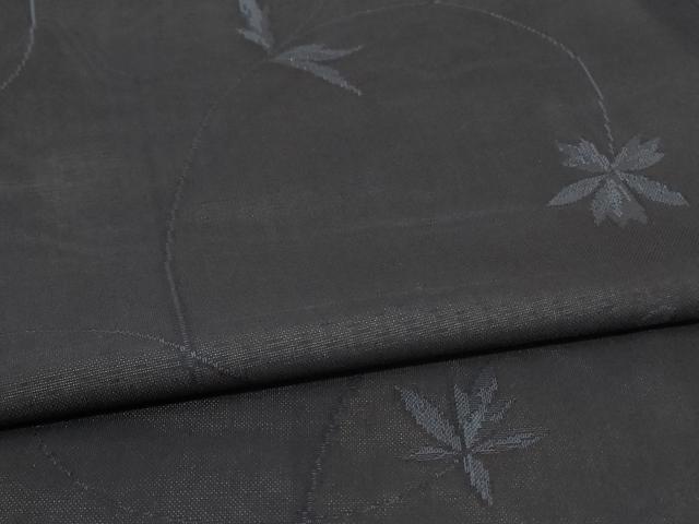平和屋着物*夏物 小紋 紗 枝葉文 正絹 逸品 AABG9183jd