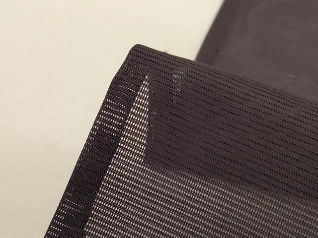 平和屋着物*夏物 色無地 絽 黒紅色 洗える着物 AABG9189jd