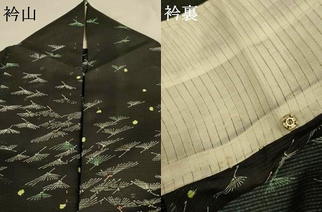 平和屋着物*夏物 小紋 絽 松葉 洗える着物 AABG9201jd
