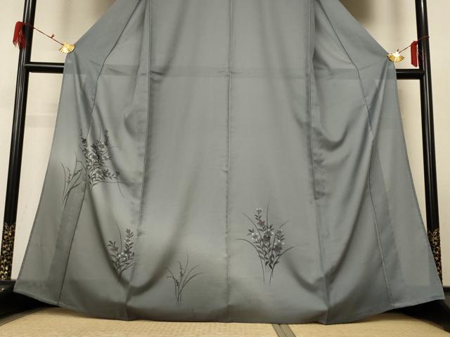 平和屋着物*夏物 訪問着 絽 草花文 暈し染め 洗える着物 AABG9220jd
