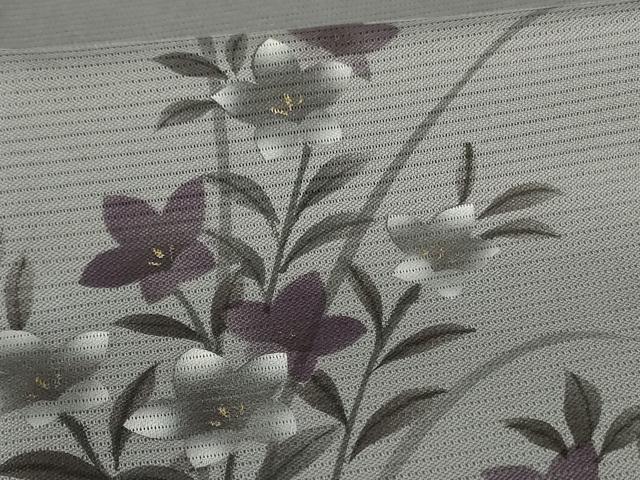 平和屋着物*夏物 訪問着 絽 草花文 暈し染め 洗える着物 AABG9220jd