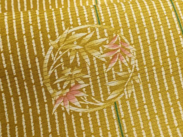 平和屋着物*夏物 小紋 絽 笹 丸 暈し染め 洗える着物 AABG9225jd