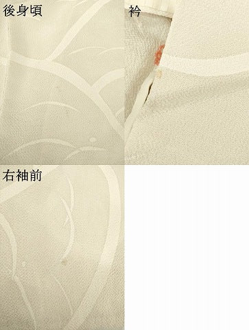 平和屋着物▽訪問着 単衣 花籬文 金彩 鬼しぼ縮緬 正絹 逸品 AABG9245ck