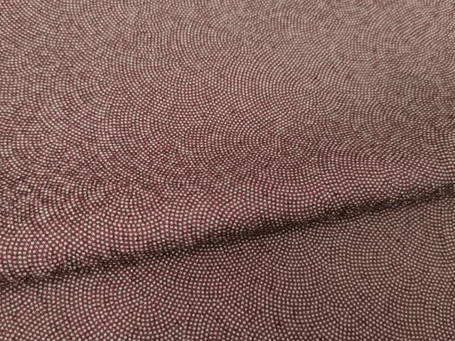 平和屋着物▽伝統工芸師 服部光擴 江戸小紋 単衣 鮫小紋柄 正絹 逸品 AABG9251ck