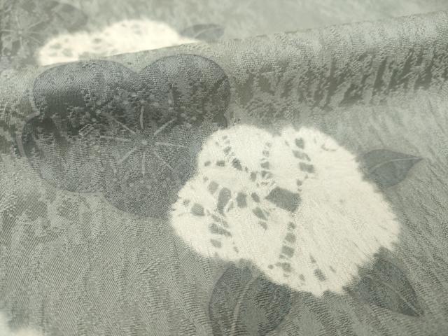 平和屋着物▽訪問着 単衣 絞り 舞花文 正絹 逸品 AABG9282ck