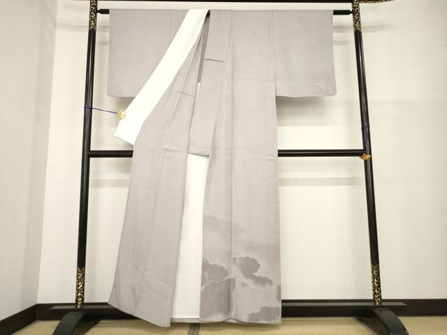 平和屋着物▽豪華色留袖 単衣 雲重ね文 モール織 正絹 逸品 AABG9290ck