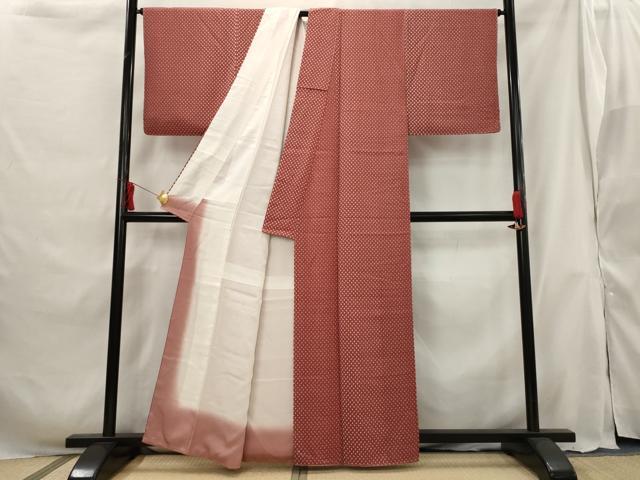 平和屋着物■上質な小紋 成り物 正絹 逸品 未使用 AABG9392st