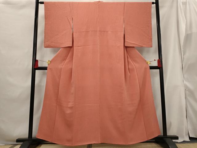 平和屋着物■上質な小紋 絞り 杢目文様 正絹 逸品 AABG9399st