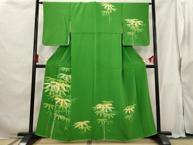 平和屋着物■訪問着 笹竹文 正絹 逸品 AABG9423st