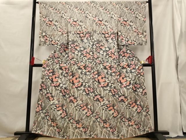 平和屋着物■訪問着 草花文 金彩 正絹 逸品 AABG9434st