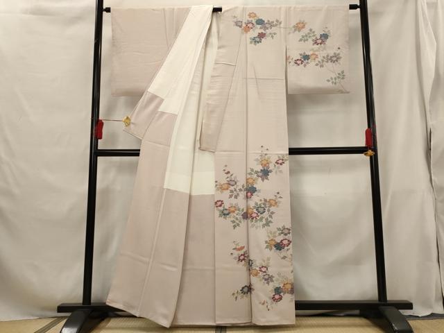 平和屋着物■訪問着 枝花文 正絹 逸品 AABG9436st