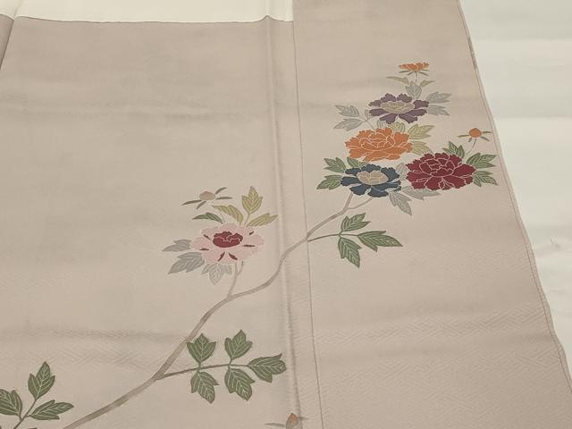 平和屋着物■訪問着 枝花文 正絹 逸品 AABG9436st