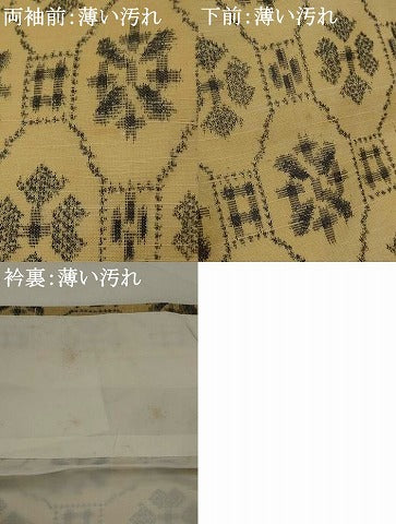 平和屋着物■上質な紬 蜀江花文 正絹 逸品 AABG9450st