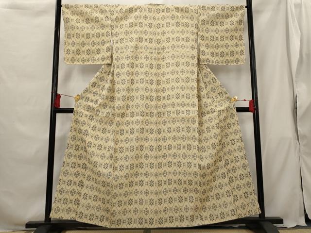 平和屋着物■上質な紬 蜀江花文 正絹 逸品 AABG9450st