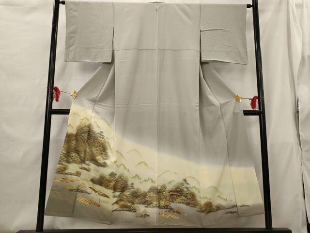 平和屋着物■豪華色留袖 風景文 暈し染め 金彩 正絹 逸品 AABG9472st