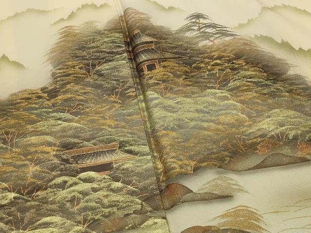平和屋着物■豪華色留袖 風景文 暈し染め 金彩 正絹 逸品 AABG9472st