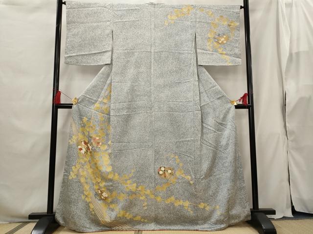 平和屋着物■訪問着 草花文 金彩 正絹 逸品 AABG9477st