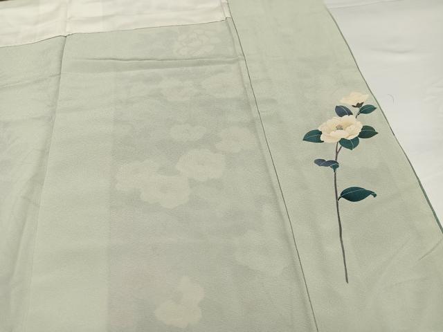 平和屋着物●訪問着 友禅 作家物 草花文 暈し染め 正絹 逸品 AABG9529ph
