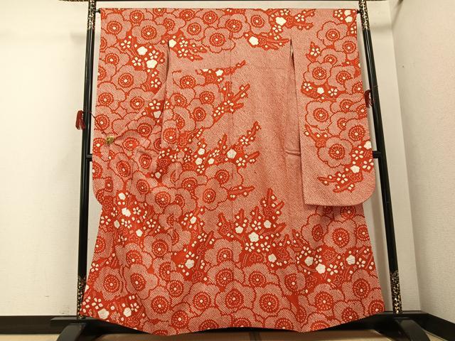 平和屋着物●豪華振袖 総絞り 梅 正絹 逸品 AABG9534ph