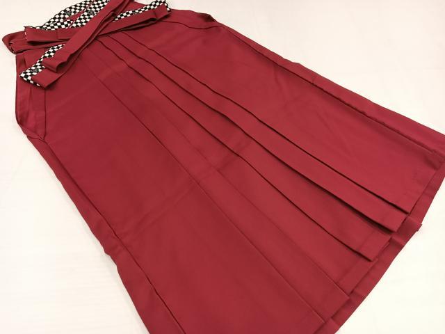 平和屋着物●女性 行灯袴 色無地 蘇芳色 洗える着物 AABG9550ph
