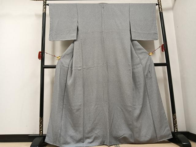平和屋着物●京友禅の第一人者 松井青々 小紋 霞文 正絹 逸品 未使用 AABG9574ph