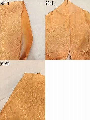 平和屋着物●上質な小紋 立波地紋 暈し染め 正絹 逸品 AABG9585ph