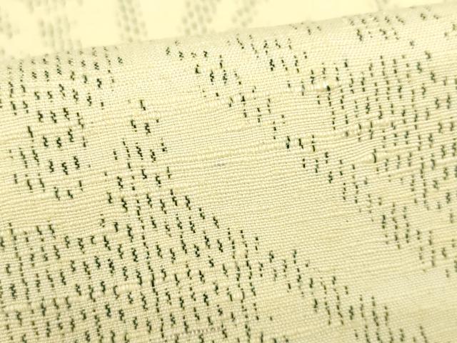 平和屋着物▽上質な紬 単衣 葉尽くし 正絹 逸品 AABG9618ck