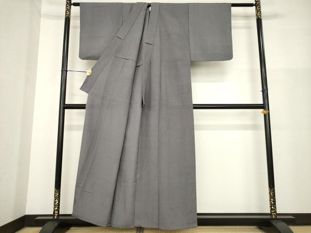 平和屋着物▽本塩沢 単衣 110亀甲 総詰め 正絹 逸品 AABG9619ck