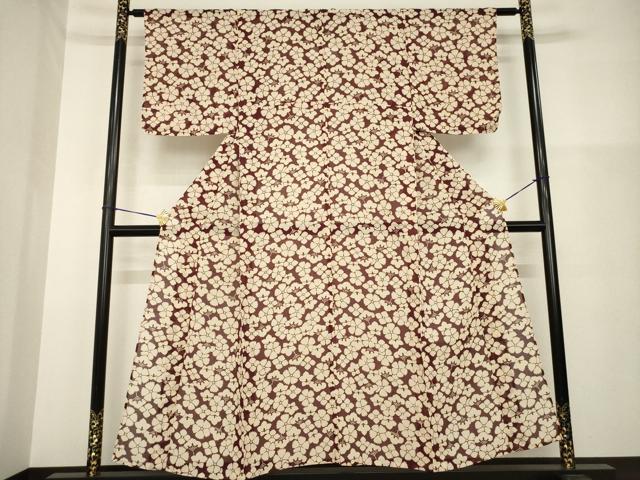 平和屋着物*夏物 小紋 花尽くし 松 正絹 逸品 未使用 AABG9642ck