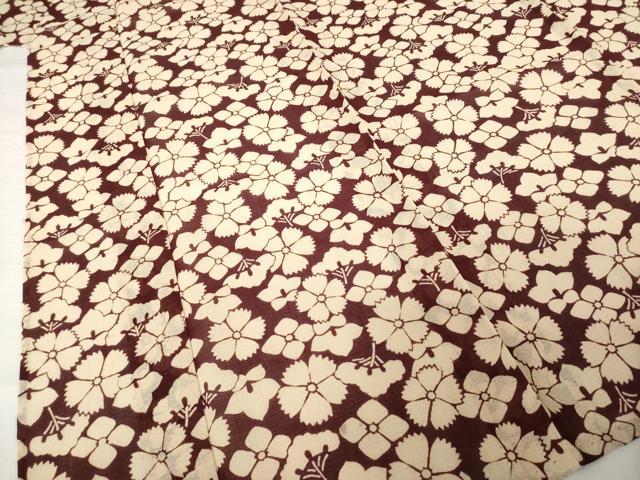 平和屋着物*夏物 小紋 花尽くし 松 正絹 逸品 未使用 AABG9642ck
