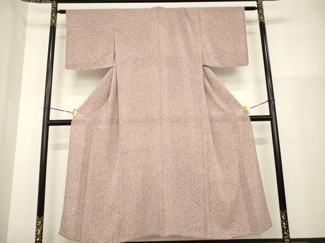 平和屋着物*夏物 小紋 絽縮緬 霞文 正絹 逸品 AABG9643ck