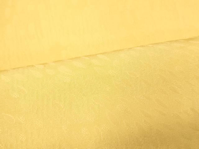 平和屋着物■上質な色無地 流水地紋 黄支子色 正絹 逸品 AABG9728fw