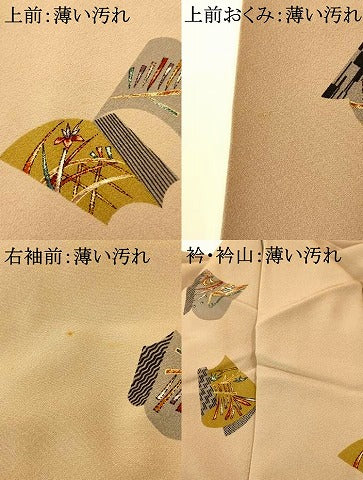 平和屋着物■上質な小紋 冊子草花文 金彩 正絹 逸品 AABG9754fw