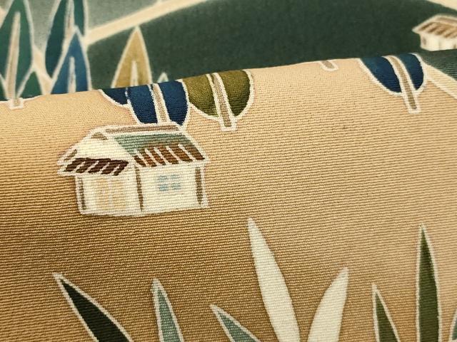 平和屋着物■豪華黒留袖 作家物 風景文 暈し染め 正絹 逸品 AABG9785fw
