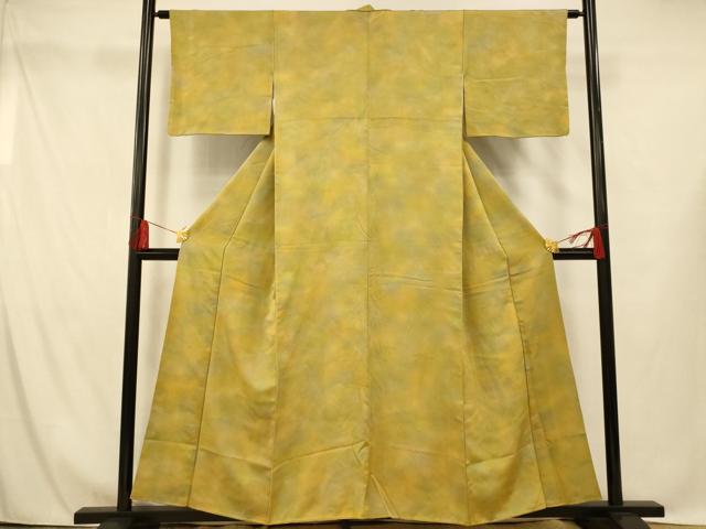 平和屋着物■上質な小紋 霞文 暈し染め 正絹 逸品 AABG9833fw