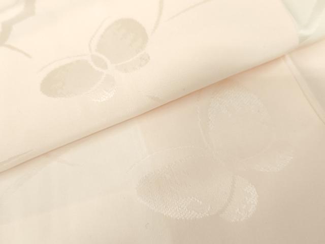 平和屋着物●振袖用長襦袢 袷 花蝶地紋 ほていや扱い 正絹 逸品 AABG9848cs